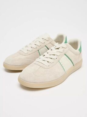 ZARA SUEDE CONTRAST SNEAKERS